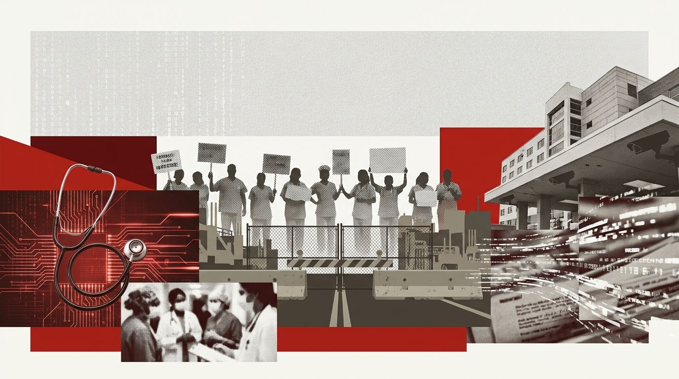 Union Nurses Stage Traffic Blockades in Eight Cities to Demand Hospitals Cut Ties With Palantir